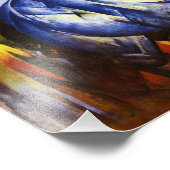 Impression Photo Franz Marc La Tour des Chevaux Bleus Imprimer (Coin)