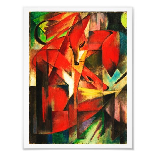 Impression Photo Franz Marc Les Renards Red Fox Art Moderne Peintur (Devant)