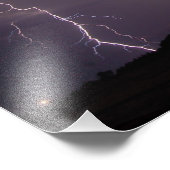 Impression Photo Frappes de foudre violette (Coin)