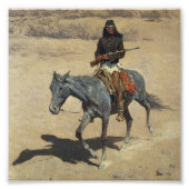 Impression Photo Frederic Remington Art Occidental "Apache Scout" (Devant)