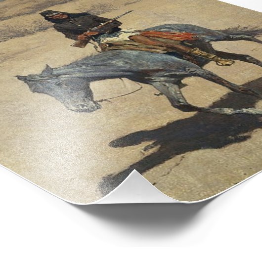 Impression Photo Frederic Remington Art Occidental "Apache Scout" (Coin)