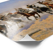 Impression Photo Frederic Remington Art Occidental "Dash Pour Le Ti (Coin)