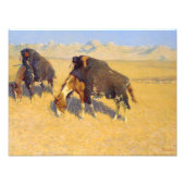 Impression Photo Frederic Remington - Indiens simulant le bison (Devant)