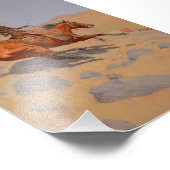 Impression Photo Frederic Remington - Le Cowboy (Coin)