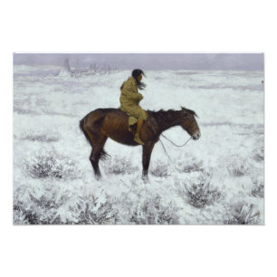 Impression Photo Frederic Remington - le garçon de troupeau