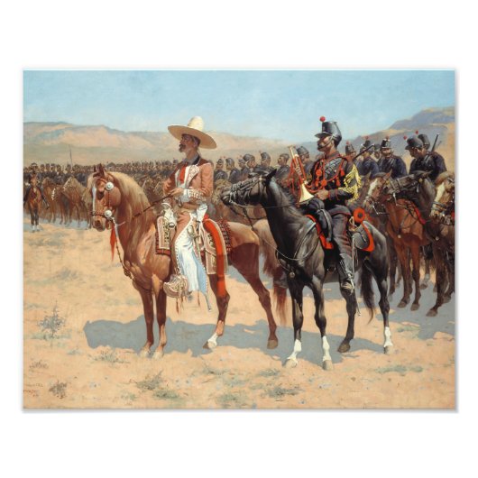 Impression Photo Frederic Remington - Le grand mexicain (Devant)
