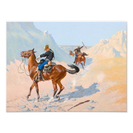Impression Photo Frederic Remington - The Advance-Guard ou The Mil (Devant)