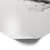 Impression Photo Free Spirit Chien noir et blanc (Coin)