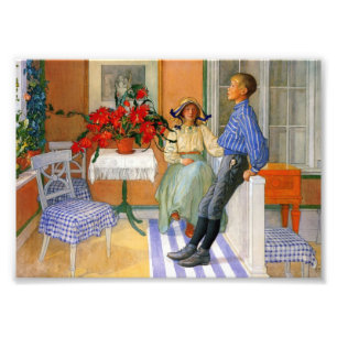 Impression Photo Frère et soeur dans la salle du soleil 1911