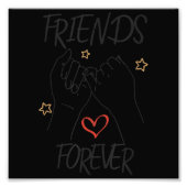 Impression Photo Friends forever best friend love friendship trust (Devant)