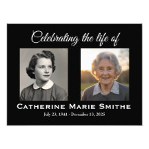 Funeral or Memorial Double Image