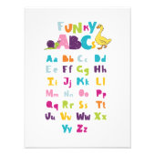 Impression Photo Funky ABC Early Learning ABC Learning ABC Art (Devant)