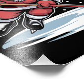 Impression Photo Funny Christmas Santa Playing Ice Hockey Xmas (Coin)