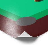 Impression Photo Funny Green Pool Table Snooker Papa Fête des pères (Coin)