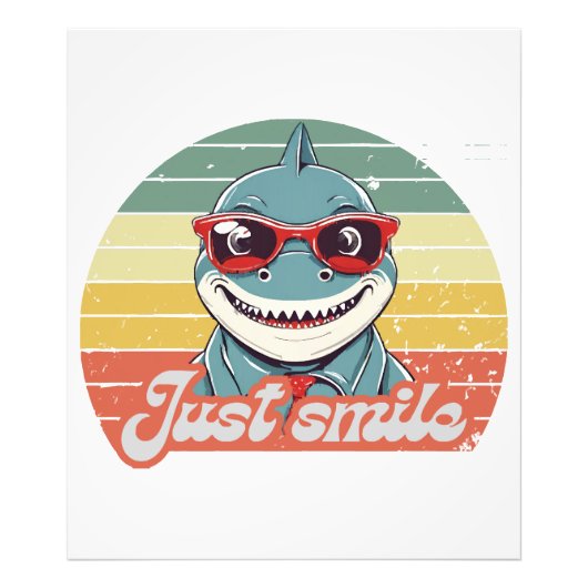 Impression Photo Funny requin invitation vous sourire (Devant)