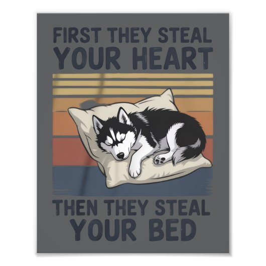 Impression Photo Funny Siberian Husky Pet Lovers Dog Owner  (Devant)