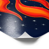 Impression Photo Fusée spatiale mignonne et conception d'espace ext (Coin)