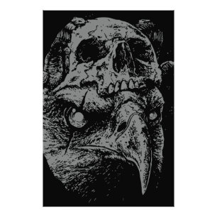 Impression Photo Fusion Skull Eagle