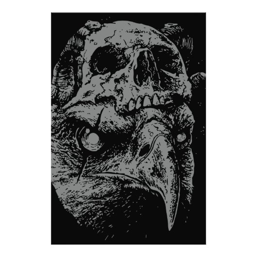 Impression Photo Fusion Skull Eagle (Devant)