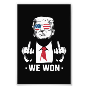 Impression Photo Gagnant Trump Nous avons gagné Jour d'inauguration