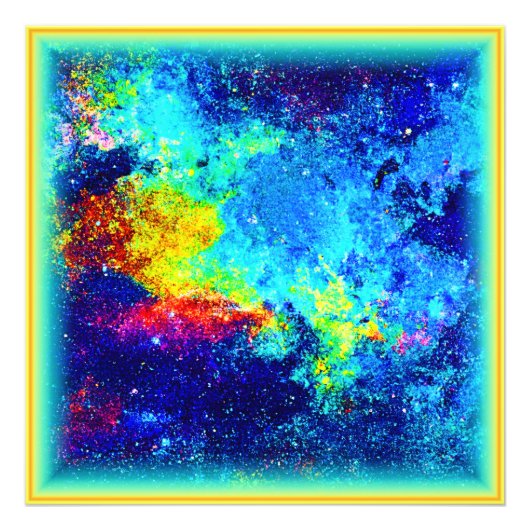 Impression Photo Galaxie multicolore. Commandez dès maintenant (Devant)