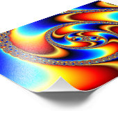 Impression Photo Galaxie spirale - Art fractal (Coin)