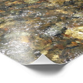 Impression Photo Galets Brown et gris naturel Abstrait (Coin)