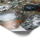 Impression Photo Galets de granit dans le lac Tenaya à Yosemite (Coin)