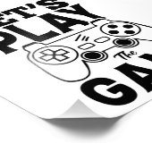 Impression Photo Gamer Gift - Jouons au jeu (Coin)