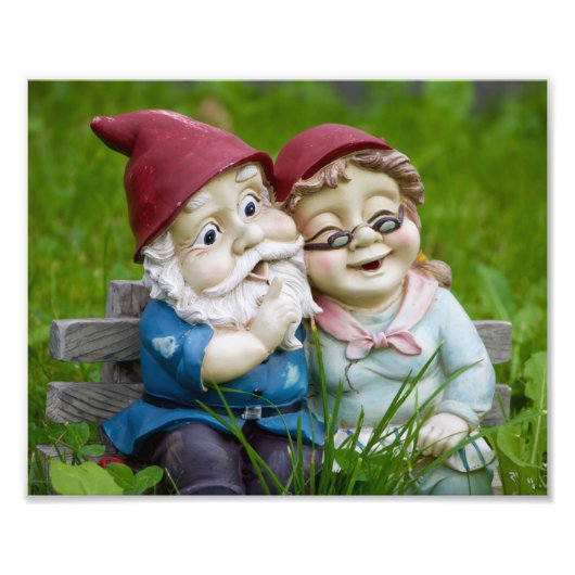 Impression Photo Garden Gnomes Couple (Devant)