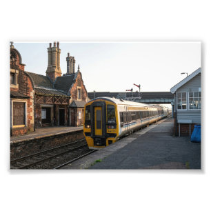 Impression Photo Gare de Brocklesby et train en transit