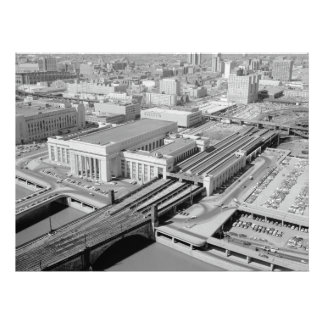 Impression Photo Gare de Pennsylvania Railroad 30th Street