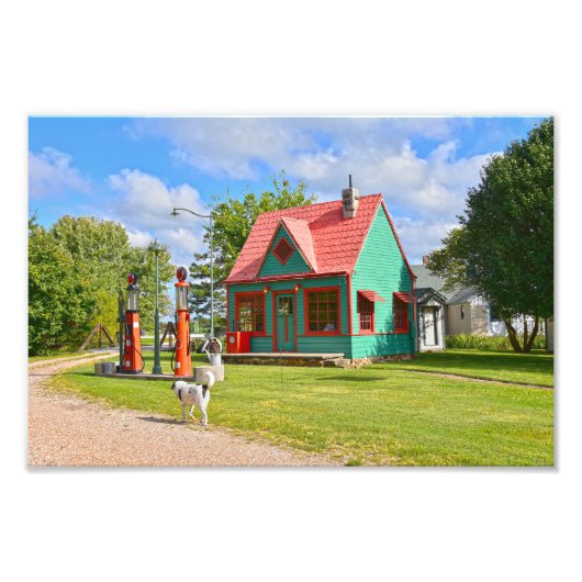 Impression Photo Gare vintage, Chêne Rouge II, Missouri (Devant)