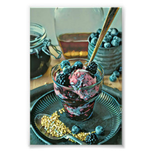 Impression Photo Gâteau à la crème glacée aux baies