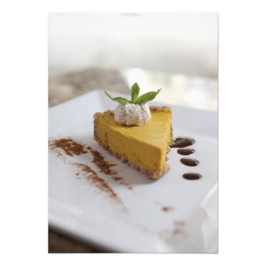 Impression Photo Gâteau au fromage et citrouille (Devant)