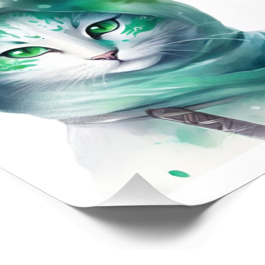 Impression Photo Gato ninja (Coin)