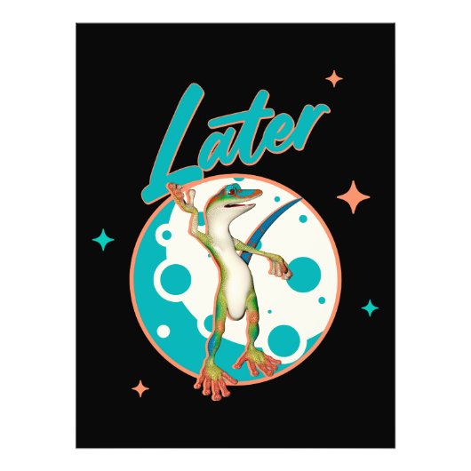 Impression Photo Gecko drôle plus tard (Devant)