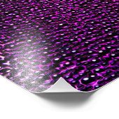 Impression Photo Gemmes violettes peintes (Coin)