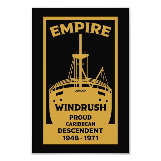 Impression Photo Génération Windrush Historique noir (Devant)