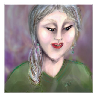 Impression Photo Gentle Knowing Modern Feminine Portrait Wall Art