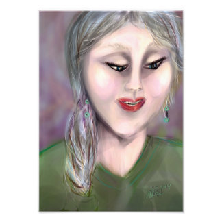 Impression Photo Gentle Knowing Modern Feminine Portrait Wall Art