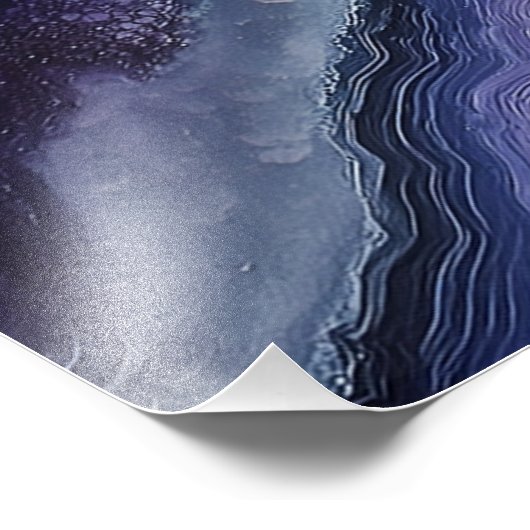 Impression Photo Géode Améthyste - Fluide Pour (Coin)