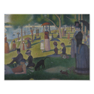 Impression Photo Georges Seurat - un dimanche sur la La grand Jatte