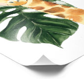 Impression Photo Girafe, Animaux de la Jungle, Animaux de Safari, F (Coin)