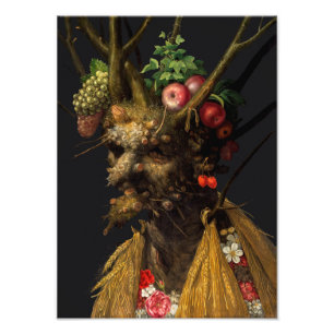 Impression Photo Giuseppe Arcimboldo - Quatre Saisons dans une Tête