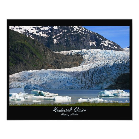 Impression Photo Glacier de Mendenhall / Juneau Alaska (Devant)