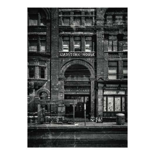 Impression Photo Gladstone Hotel No 1 Old Film Version (Devant)