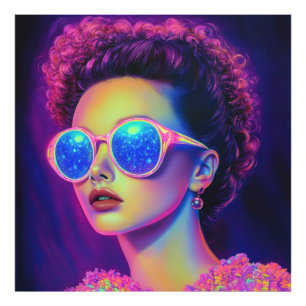 Impression Photo Glamour Neon Galaxy