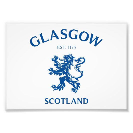 IMPRESSION PHOTO GLASGOW, ÉCOSSE (Devant)