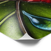 Impression Photo Glass Patchwork Hummingbird Garden Floral Mosaic (Coin)